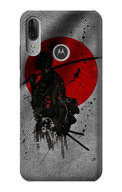 S3517 Japan Flag Samurai Funda Carcasa Case para Motorola Moto E6 Plus, Moto E6s