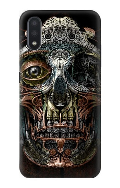 S1685 Steampunk Skull Head Funda Carcasa Case para Samsung Galaxy A01