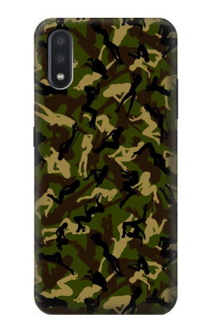 S3356 Sexy Girls Camo Camouflage Funda Carcasa Case para Samsung Galaxy A01