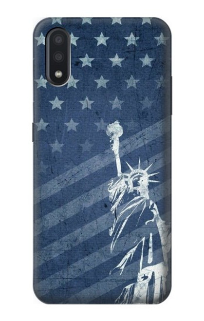 S3450 US Flag Liberty Statue Funda Carcasa Case para Samsung Galaxy A01