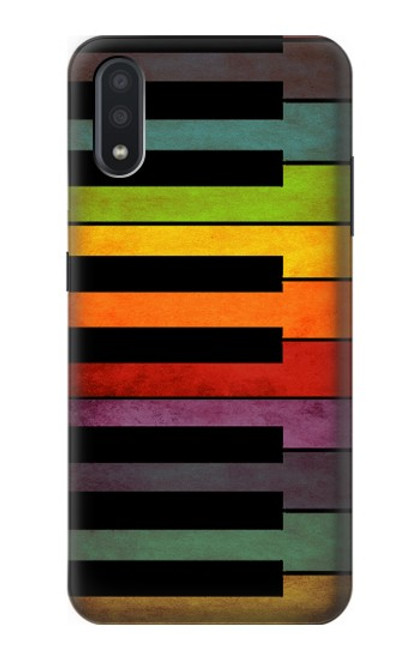 S3451 Colorful Piano Funda Carcasa Case para Samsung Galaxy A01