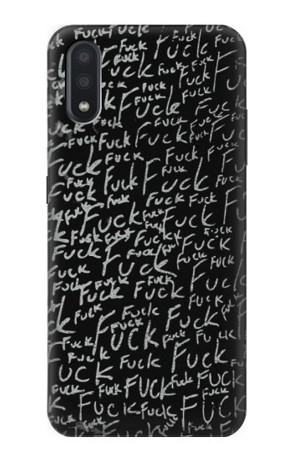 S3478 Funny Words Blackboard Funda Carcasa Case para Samsung Galaxy A01