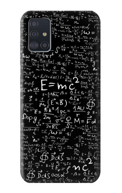 S2574 Mathematics Physics Blackboard Equation Funda Carcasa Case para Samsung Galaxy A51