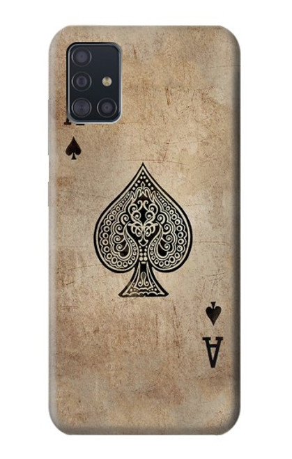 S2928 Vintage Spades Ace Card Funda Carcasa Case para Samsung Galaxy A51