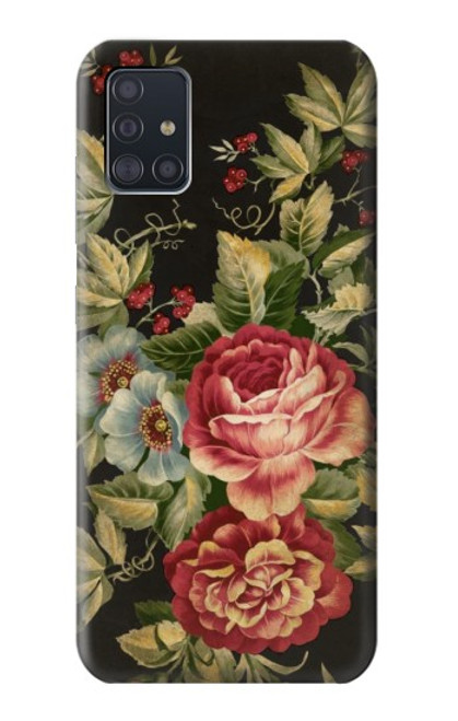 S3013 Vintage Antique Roses Funda Carcasa Case para Samsung Galaxy A51