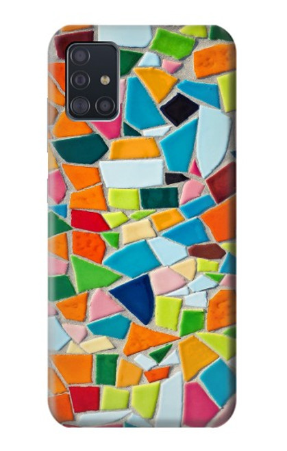 S3391 Abstract Art Mosaic Tiles Graphic Funda Carcasa Case para Samsung Galaxy A51