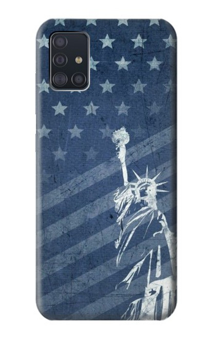 S3450 US Flag Liberty Statue Funda Carcasa Case para Samsung Galaxy A51