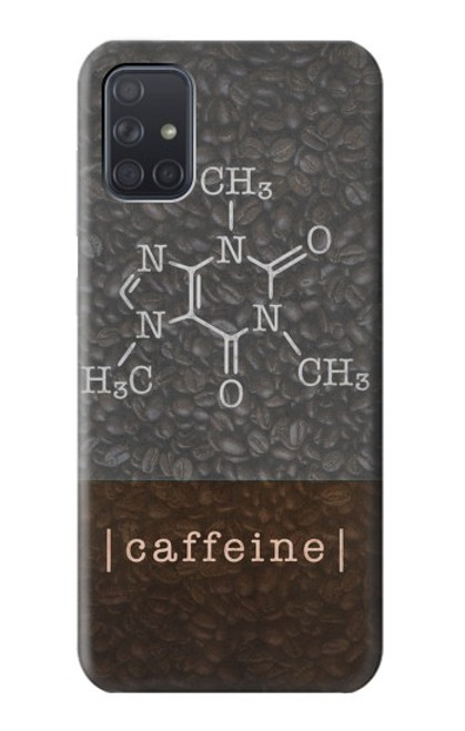 S3475 Caffeine Molecular Funda Carcasa Case para Samsung Galaxy A71