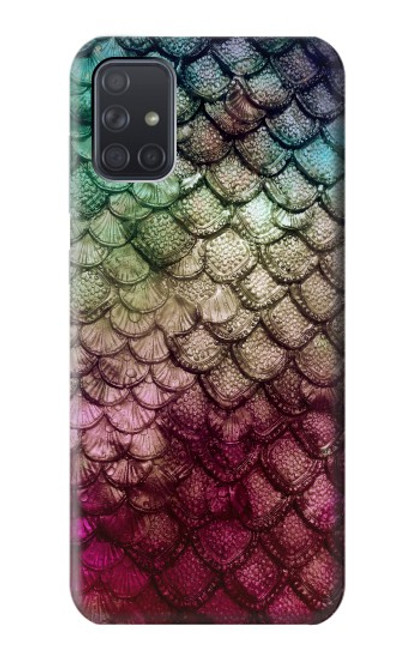 S3539 Mermaid Fish Scale Funda Carcasa Case para Samsung Galaxy A71