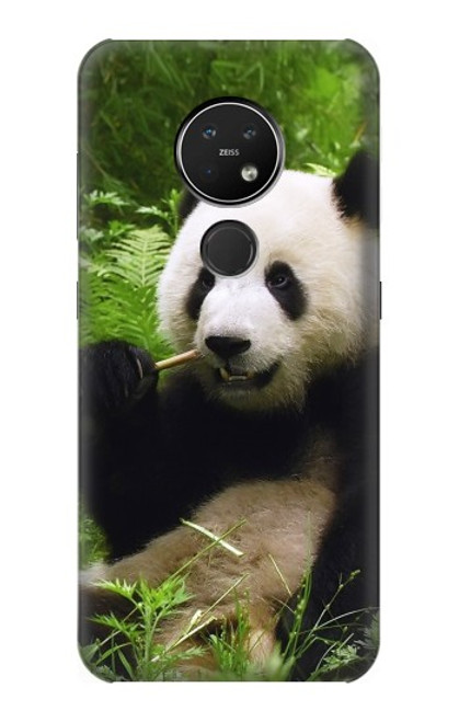 S1073 Panda Enjoy Eating Funda Carcasa Case para Nokia 7.2