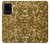 S3388 Gold Glitter Graphic Print Funda Carcasa Case para Samsung Galaxy S20 Plus, Galaxy S20+