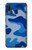 S2958 Army Blue Camo Camouflage Funda Carcasa Case para Samsung Galaxy A20, Galaxy A30