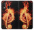 S0493 Music Note Burn Funda Carcasa Case para Samsung Galaxy A20e