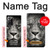 S1352 Lion Face Funda Carcasa Case para Samsung Galaxy Note 20 Ultra, Ultra 5G