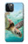 S1377 Ocean Sea Turtle Funda Carcasa Case para iPhone 12, iPhone 12 Pro