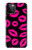 S2933 Pink Lips Kisses on Black Funda Carcasa Case para iPhone 12, iPhone 12 Pro