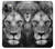 S3372 Lion Face Funda Carcasa Case para iPhone 12, iPhone 12 Pro