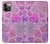 S3710 Pink Love Heart Funda Carcasa Case para iPhone 12, iPhone 12 Pro