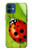 S0892 Ladybug Funda Carcasa Case para iPhone 12 mini