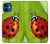 S0892 Ladybug Funda Carcasa Case para iPhone 12 mini