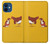S1093 Rooster and Cat Joke Funda Carcasa Case para iPhone 12 mini