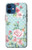 S3494 Vintage Rose Polka Dot Funda Carcasa Case para iPhone 12 mini