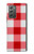 S3535 Red Gingham Funda Carcasa Case para Samsung Galaxy Z Fold2 5G