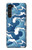 S3751 Wave Pattern Funda Carcasa Case para Motorola Edge