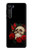 S3753 Dark Gothic Goth Skull Roses Funda Carcasa Case para Motorola Edge