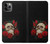 S3753 Dark Gothic Goth Skull Roses Funda Carcasa Case para iPhone 11 Pro Max