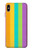 S3678 Colorful Rainbow Vertical Funda Carcasa Case para iPhone XS Max