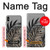 S3692 Gray Black Palm Leaves Funda Carcasa Case para iPhone XS Max