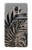 S3692 Gray Black Palm Leaves Funda Carcasa Case para Samsung Galaxy Note 4