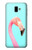 S3708 Pink Flamingo Funda Carcasa Case para Samsung Galaxy J6+ (2018), J6 Plus (2018)