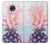S3711 Pink Pineapple Funda Carcasa Case para Motorola Moto G7, Moto G7 Plus