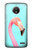 S3708 Pink Flamingo Funda Carcasa Case para Motorola Moto E4