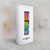 CA0284 Rainbow Pattern Correa de reloj inteligente de cuero y silicona para Garmin Smartwatch