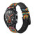 CA0648 Colorful Pattern Correa de reloj inteligente de cuero y silicona para Wristwatch Smartwatch