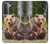 S3558 Bear Family Funda Carcasa Case para Samsung Galaxy S21 5G