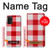 S3535 Red Gingham Funda Carcasa Case para Samsung Galaxy A32 5G