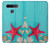 S3428 Aqua Wood Starfish Shell Funda Carcasa Case para LG K51S