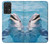 S1291 Dolphin Funda Carcasa Case para Samsung Galaxy A52, Galaxy A52 5G