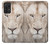 S2399 White Lion Face Funda Carcasa Case para Samsung Galaxy A72, Galaxy A72 5G