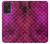 S3051 Pink Mermaid Fish Scale Funda Carcasa Case para Samsung Galaxy A72, Galaxy A72 5G
