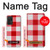 S3535 Red Gingham Funda Carcasa Case para Samsung Galaxy A72, Galaxy A72 5G