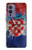 S3313 Croatia Flag Vintage Football Graphic Funda Carcasa Case para OnePlus 9