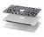 S2855 White Rattle Snake Skin Graphic Printed Funda Carcasa Case para MacBook Pro 15″ - A1707, A1990