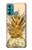 S3490 Gold Pineapple Funda Carcasa Case para Motorola Moto G60, G40 Fusion