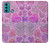 S3710 Pink Love Heart Funda Carcasa Case para Motorola Moto G60, G40 Fusion