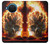 S0863 Hell Fire Skull Funda Carcasa Case para Nokia X20